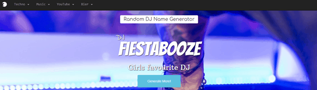 Random DJ name generator