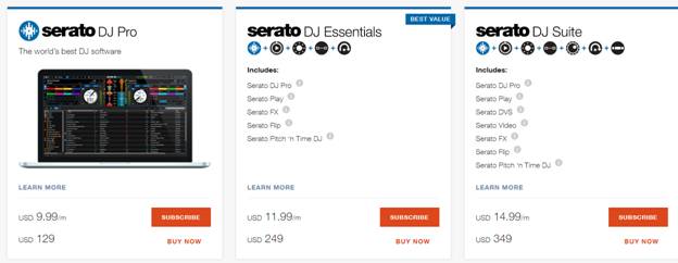 Serato DJ Pro Pricing